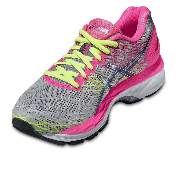 ASICS GEL-NIMBUS 18 - RUNNING SHOES - WOMEN'S - SILVER/TITANIUM/HOT PINK - Picture 5 of 7